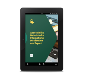 Copertina del report "Accessibility Metadata for International Distribution and Export"