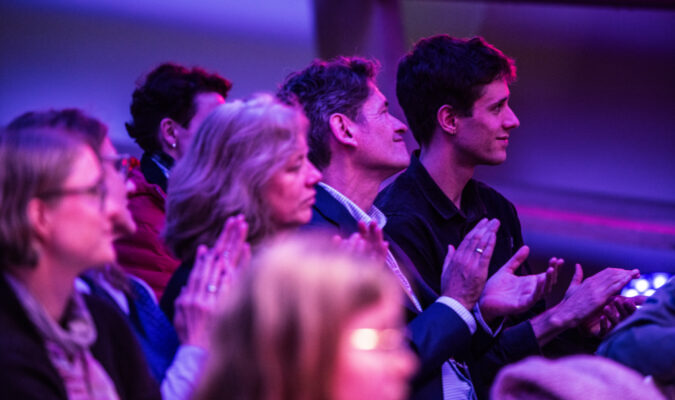 Photo of the audience of an event