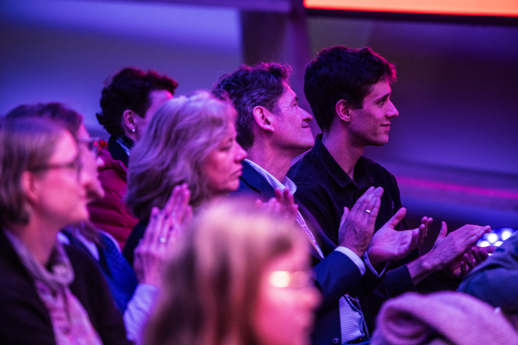 Photo of the audience of an event